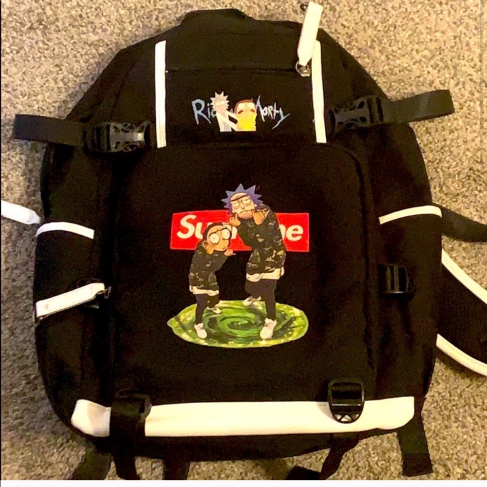 Rick and morty supreme back pack